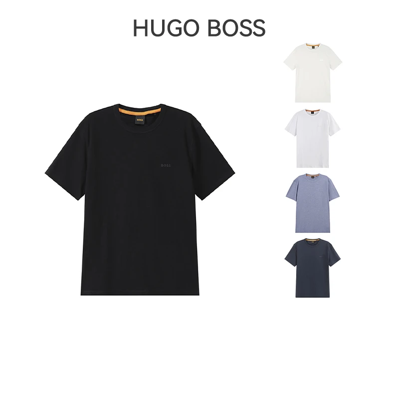 HugoBoss雨果博斯 奢侈品男士圆领弹力短袖T恤50508243