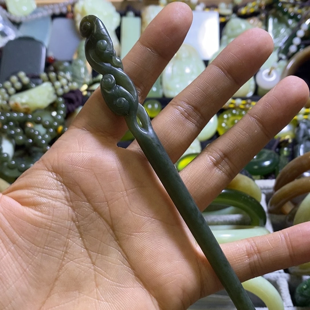 未镶嵌和田玉发饰一个