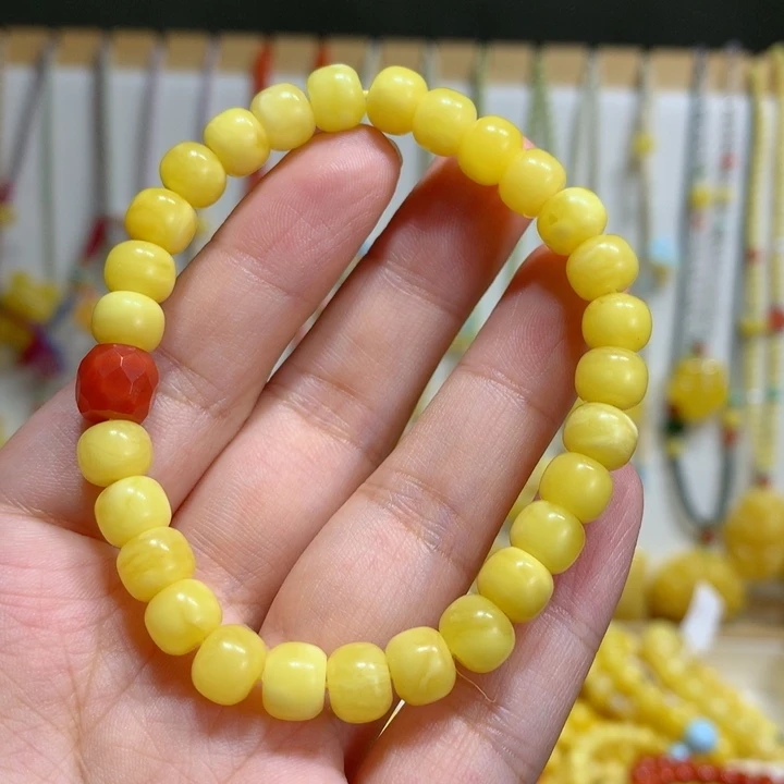 手链蜜蜡未镶嵌7.6mm