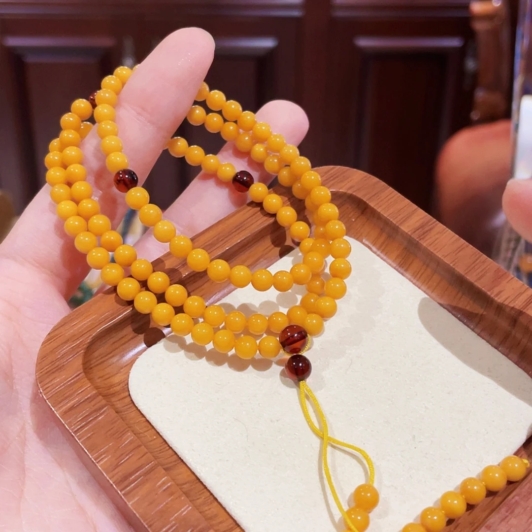蜜蜡未镶嵌手串手串