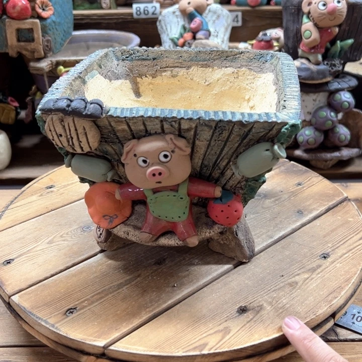 嘻哈多肉花盆百搭