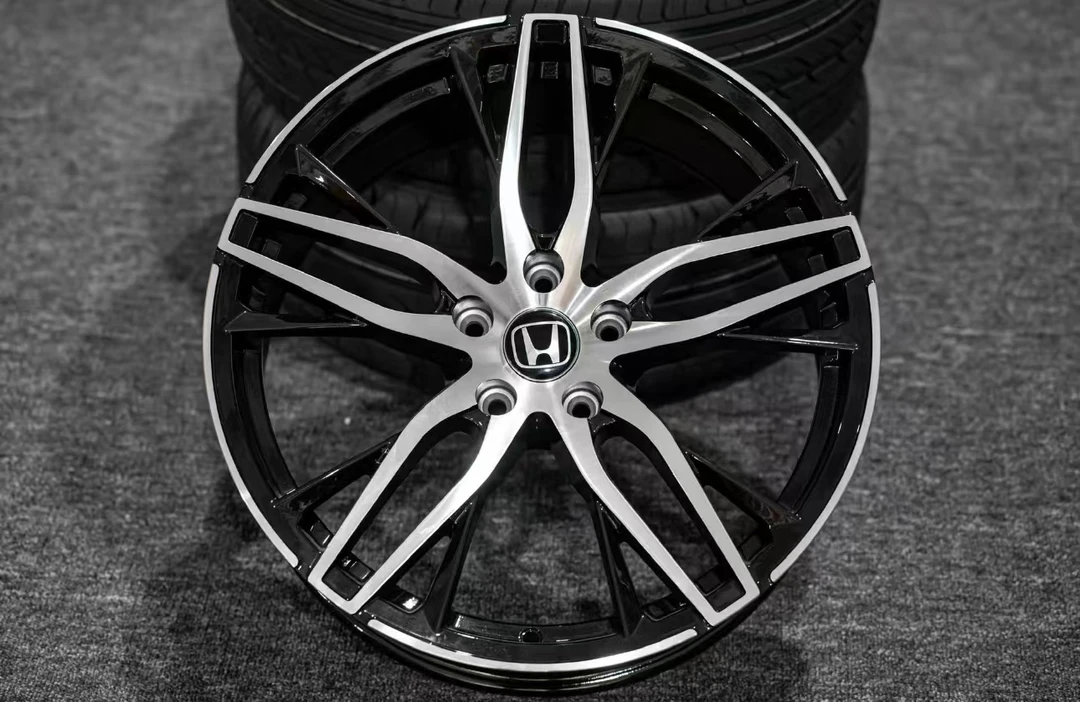全新旋压本田五角星改装轮毂17-19寸适配：雅阁英诗派思域雅阁轮毂
