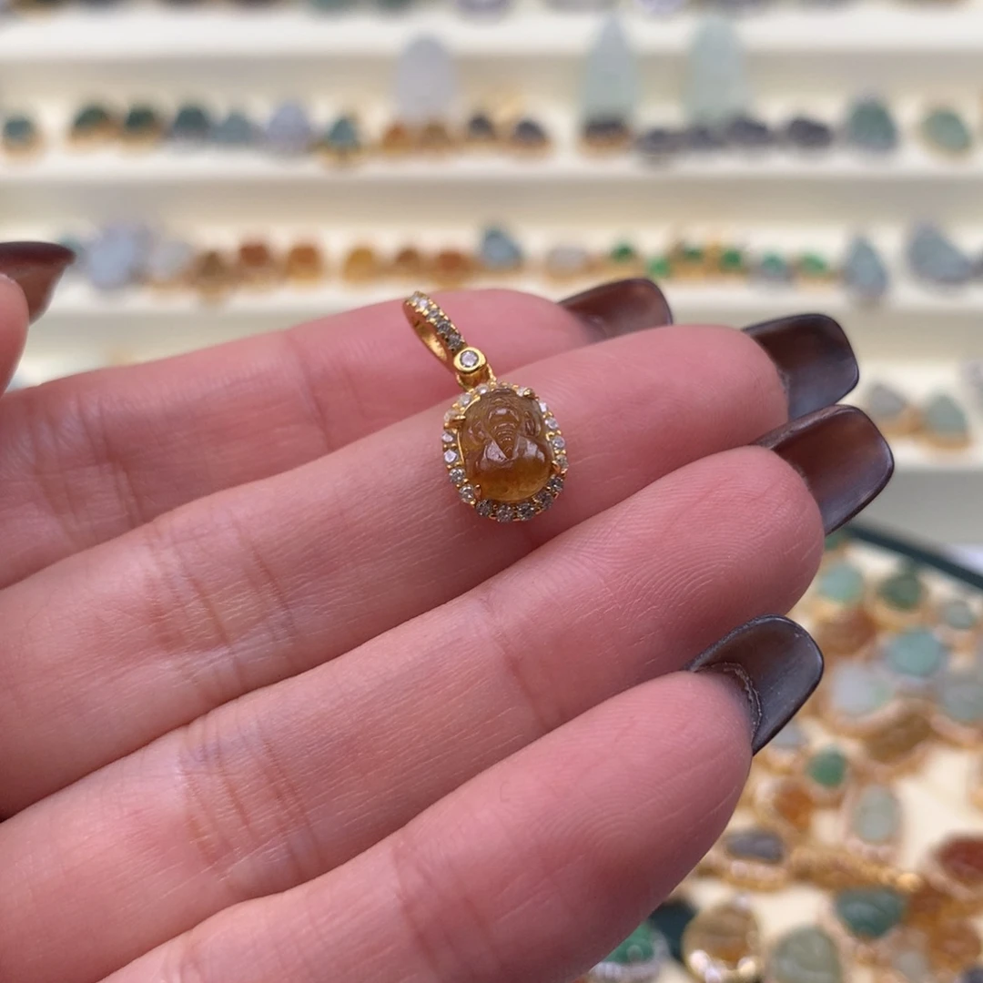 翡翠银S925镶嵌颈饰貔貅