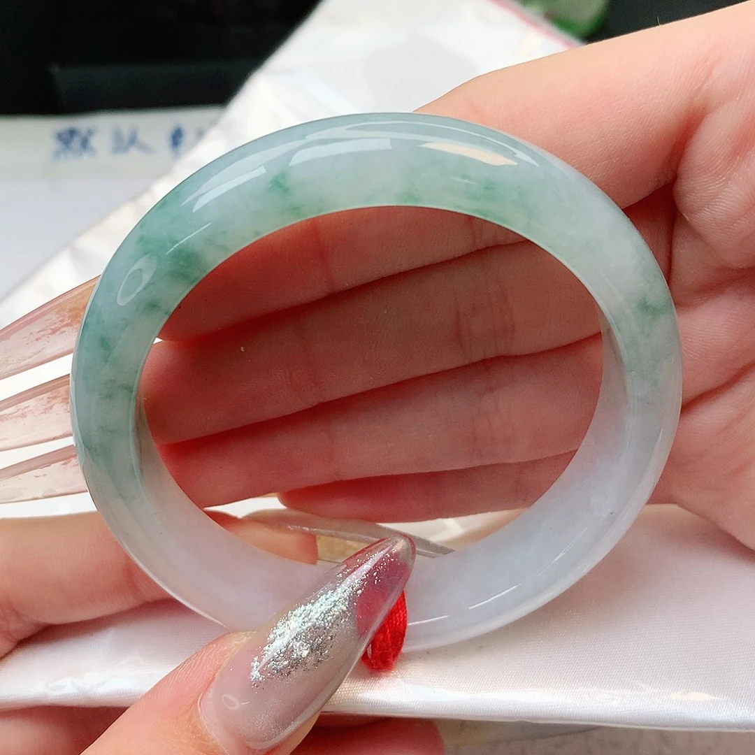 未镶嵌手镯翡翠正圈55