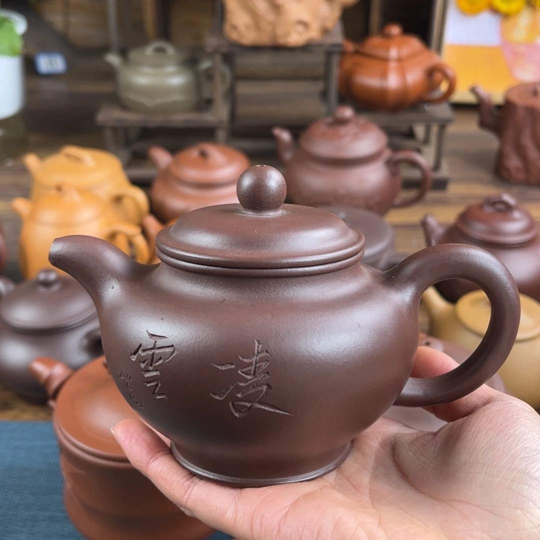 飞***羽紫砂茶壶手工制作工艺精湛