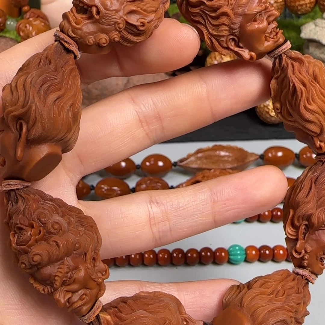 橄榄核手串/手链水晶核八大明王宽19