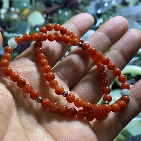 南红玛瑙手链未镶嵌