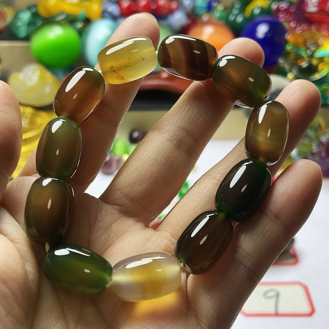 玛瑙/玉髓手链未镶嵌美**霞