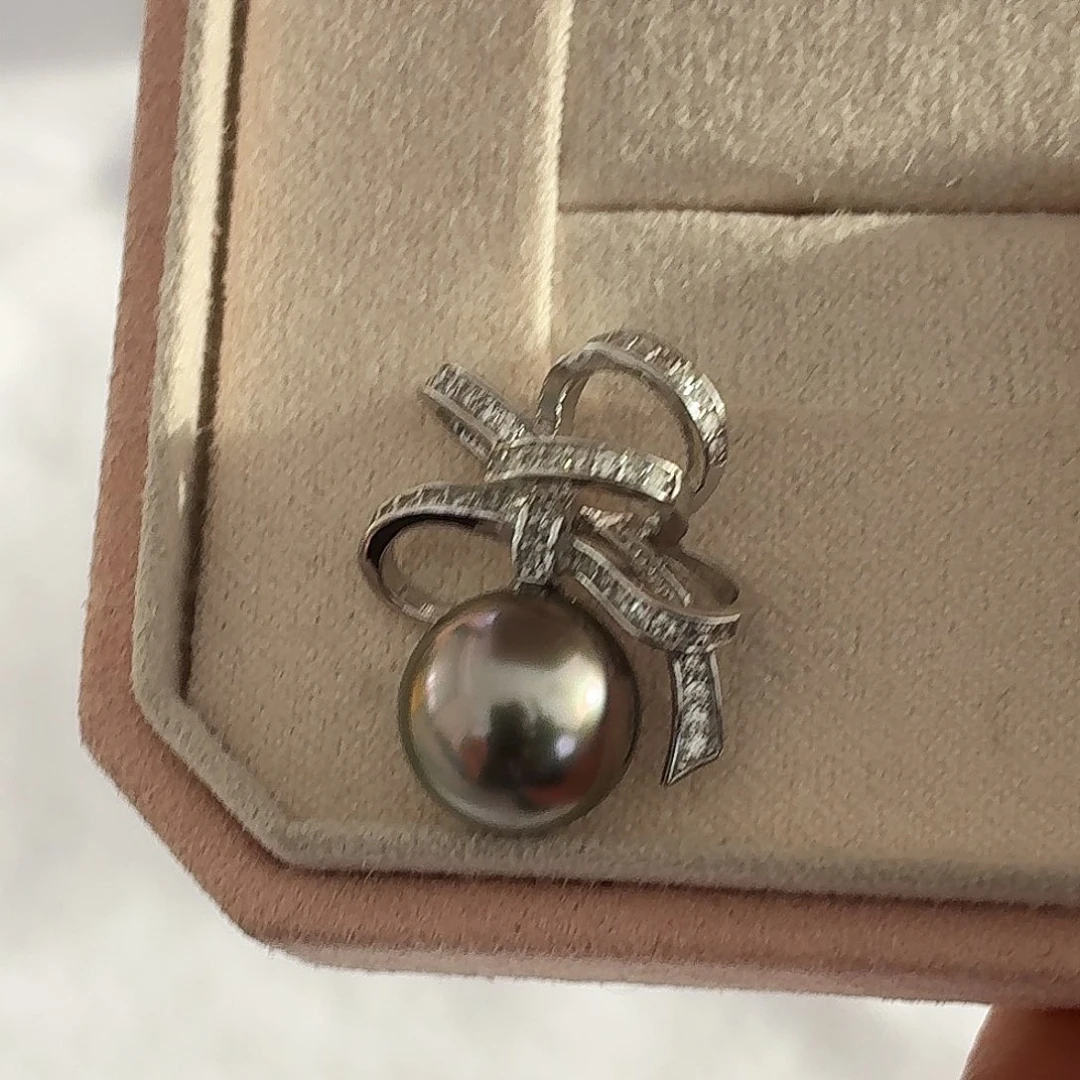 银S925镶嵌颈饰海水珍珠