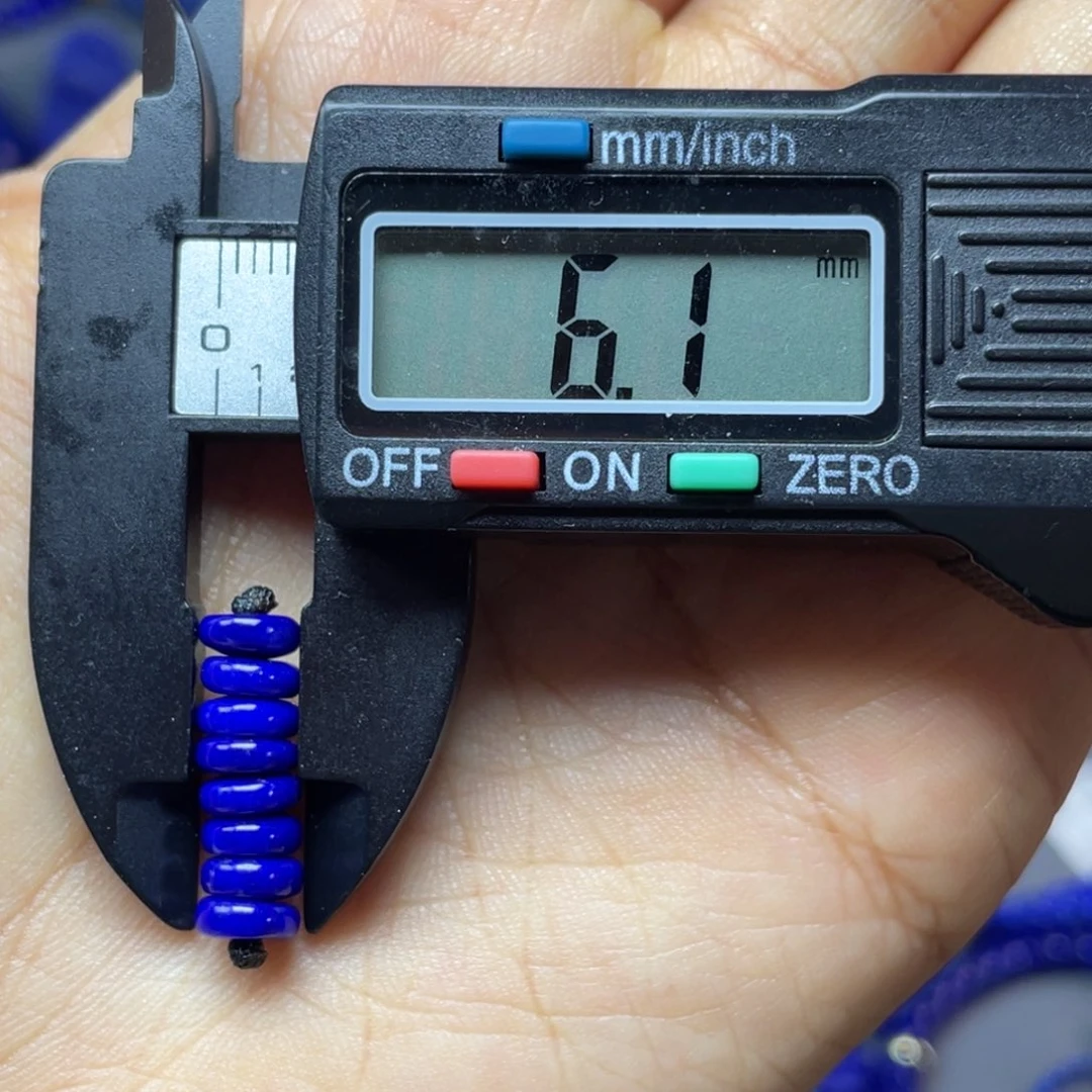 青金石未镶嵌6mm隔片配饰