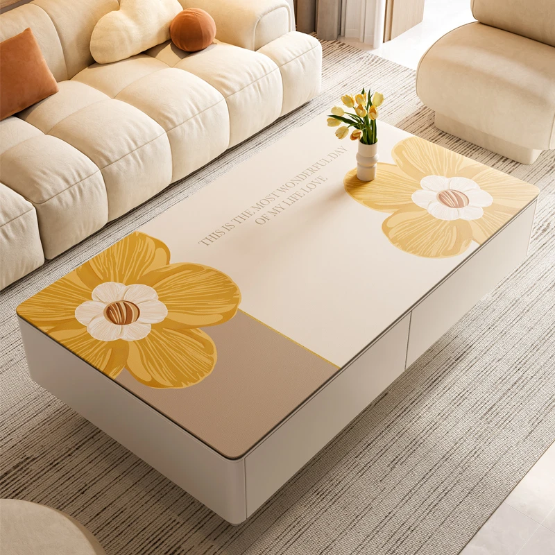 茶几垫桌垫防水防油免洗茶几桌布轻奢高级感客厅防烫餐桌垫子台布