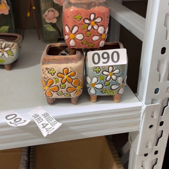 紫砂花盆粗陶材质多肉花盆