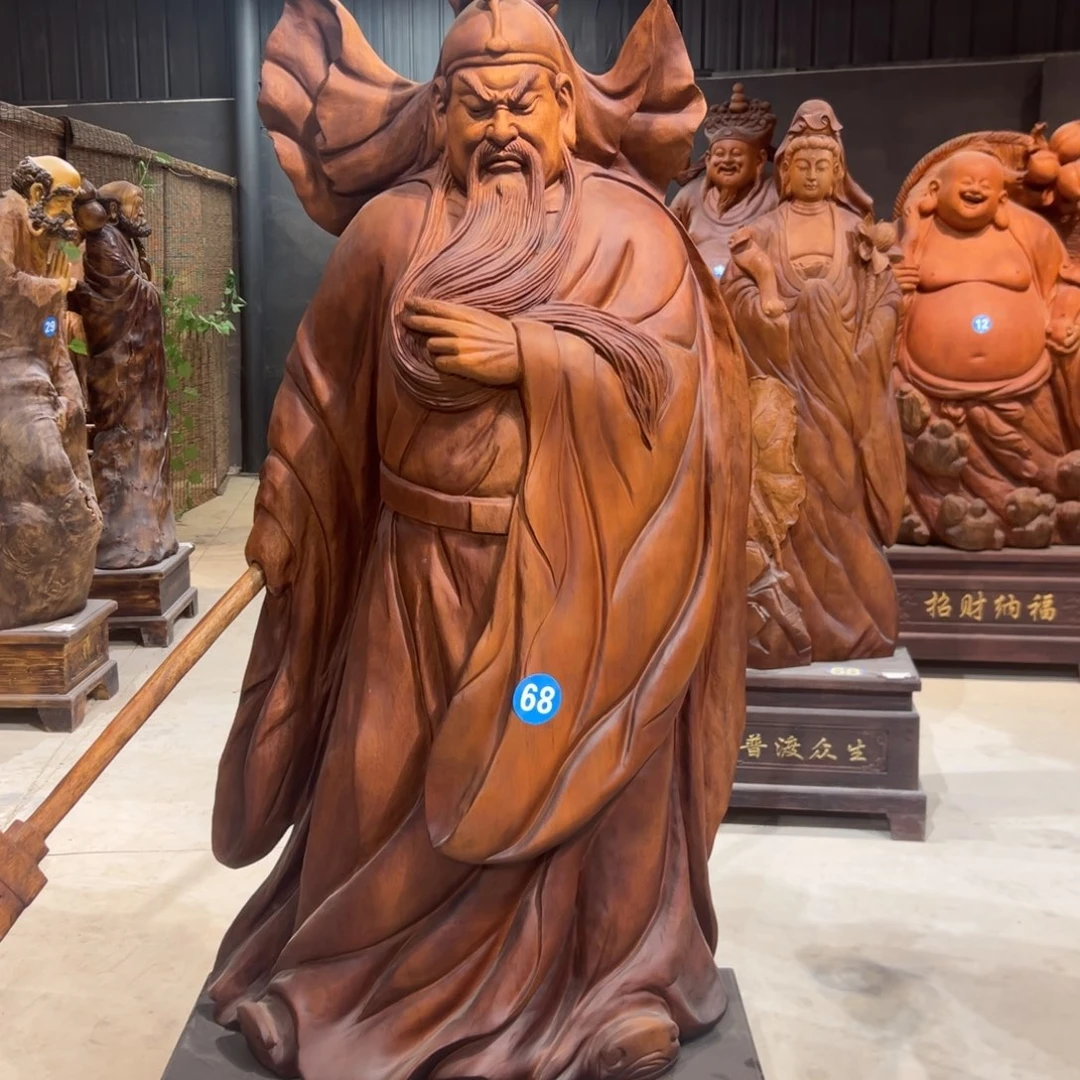 花梨木类纯手工关公非洲花梨木