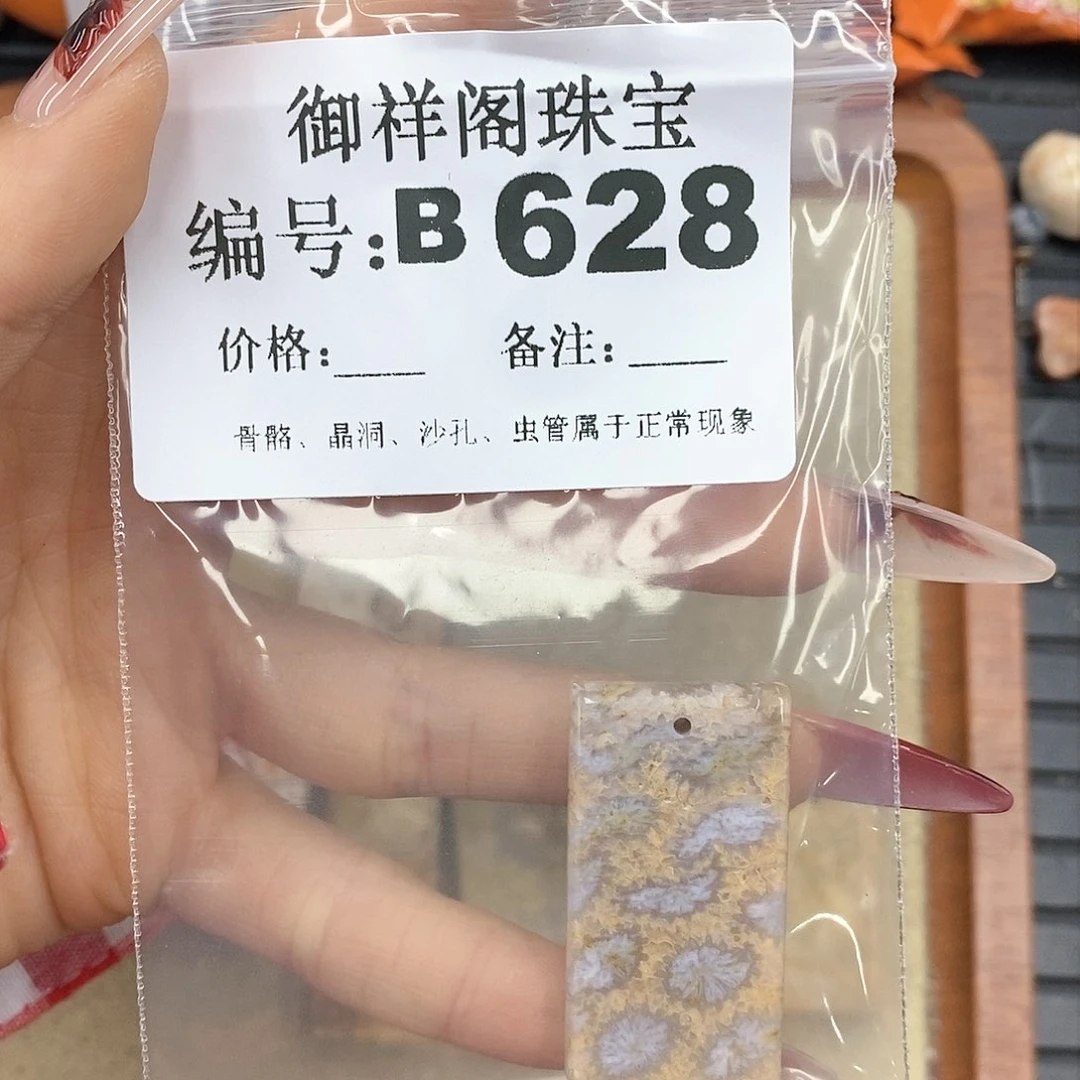 硅化珊瑚（珊瑚玉）颈饰未镶嵌冬*