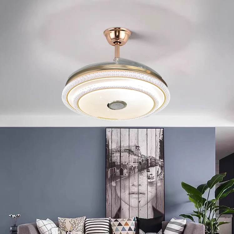 蓝牙音响语音风扇灯