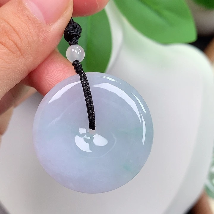 翡翠未镶嵌颈饰平安扣 32.3x5.8mm
