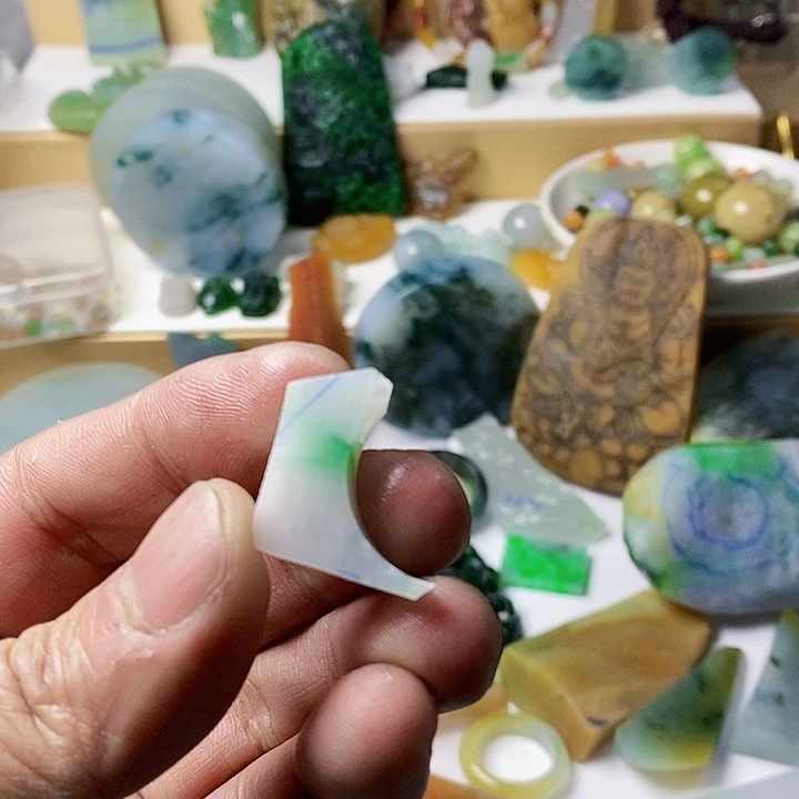 翡翠散珠天然翡翠A货