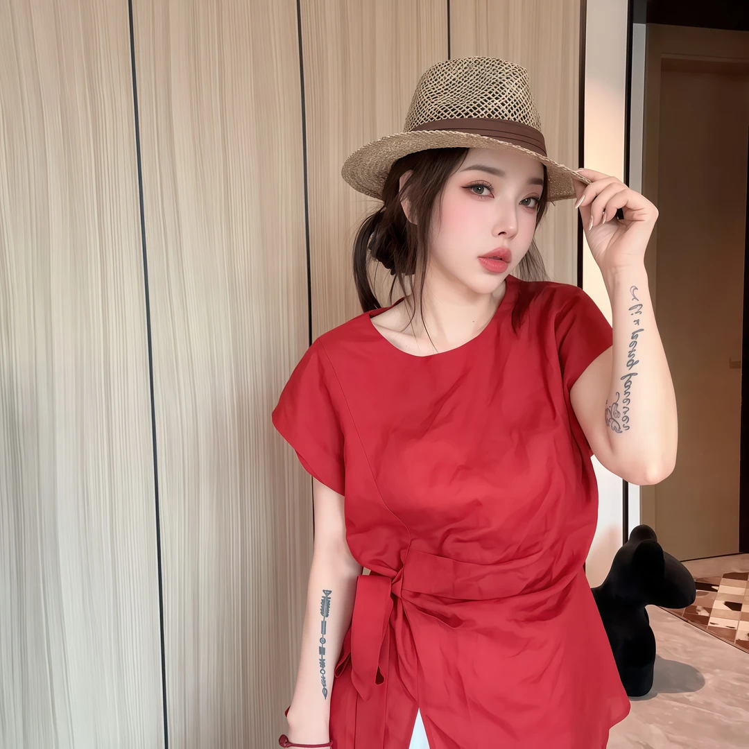 【丽丽推荐】女神设计感褶皱上衣