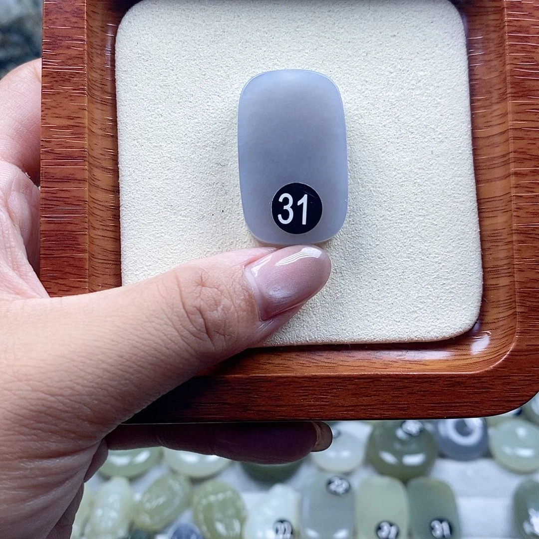 和田玉未镶嵌颈饰平安无事牌0800