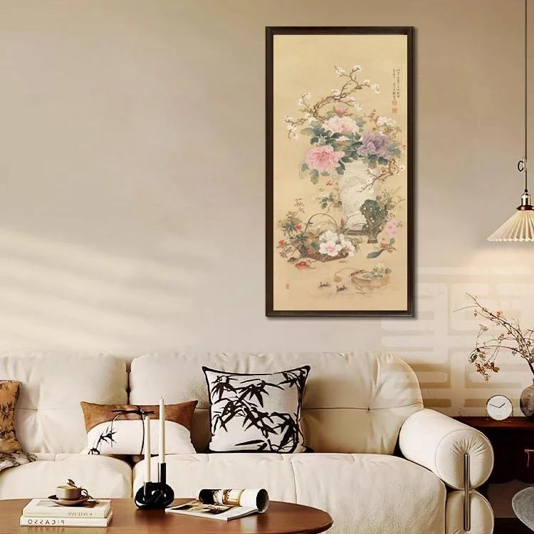 官刻《清贡图》60*120高清数字微喷复刻框画装饰客厅餐厅
