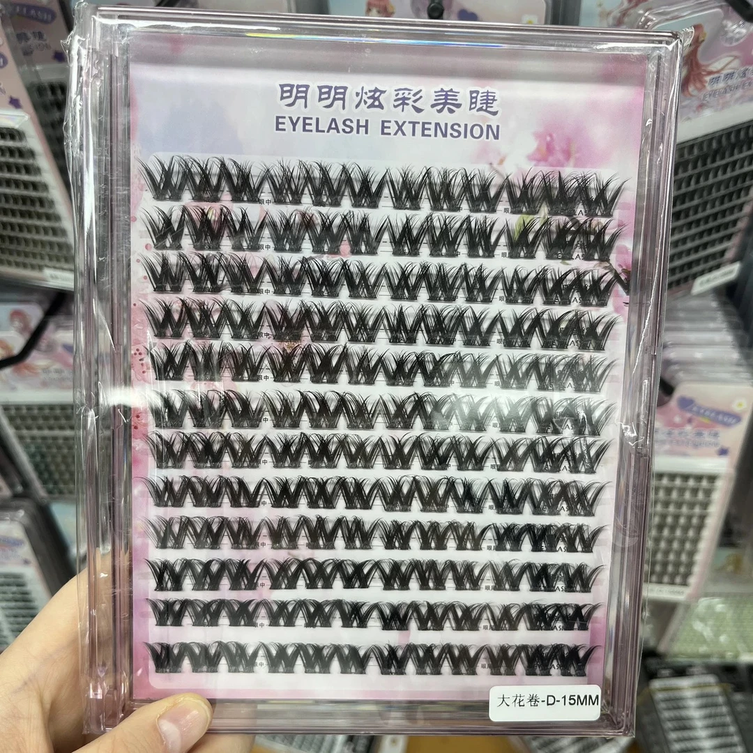 手工 kirpik 24 排大花卷欧美浓密假睫毛卷翘D翘漫画芭比轻混血