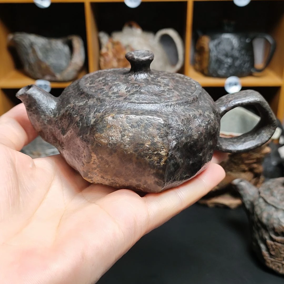 紫砂茶壶守*修心悟道冰碛岩石壶