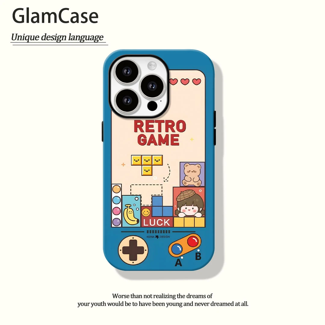 游戏机菲林二合一适用苹果16promax华为vivo小米oppo手机壳秋冬