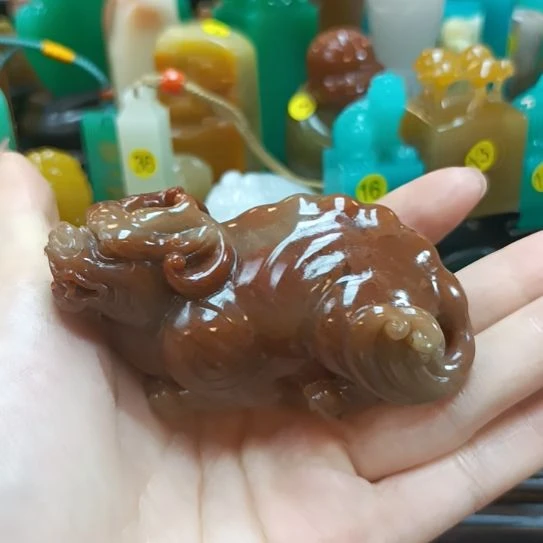 竹***心寿山石印石竹心268++++
