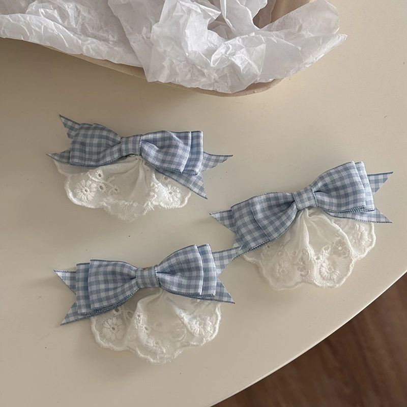 蓝色蝴蝶/对夹儿童发饰古风汉服发饰