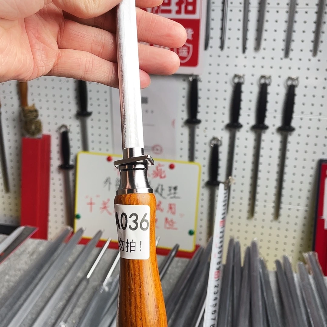 微瑕疵12寸超细纹分体式花梨木手柄——36