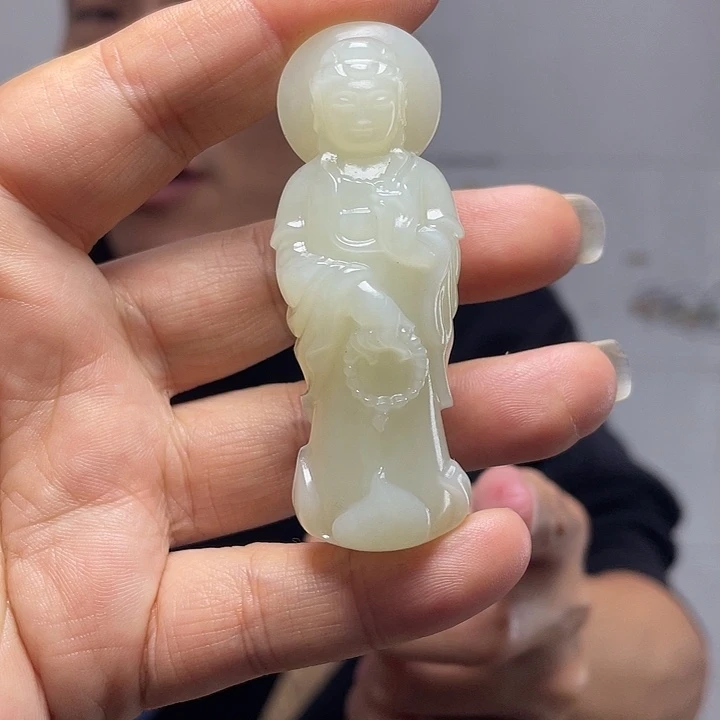 和田玉未镶嵌挂件