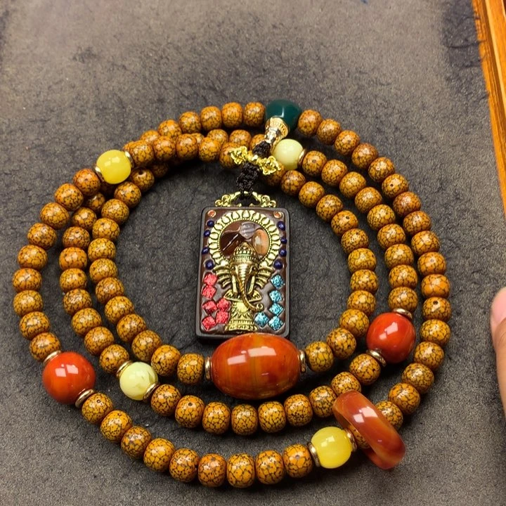 巴***村星月菩提吊坠脖挂