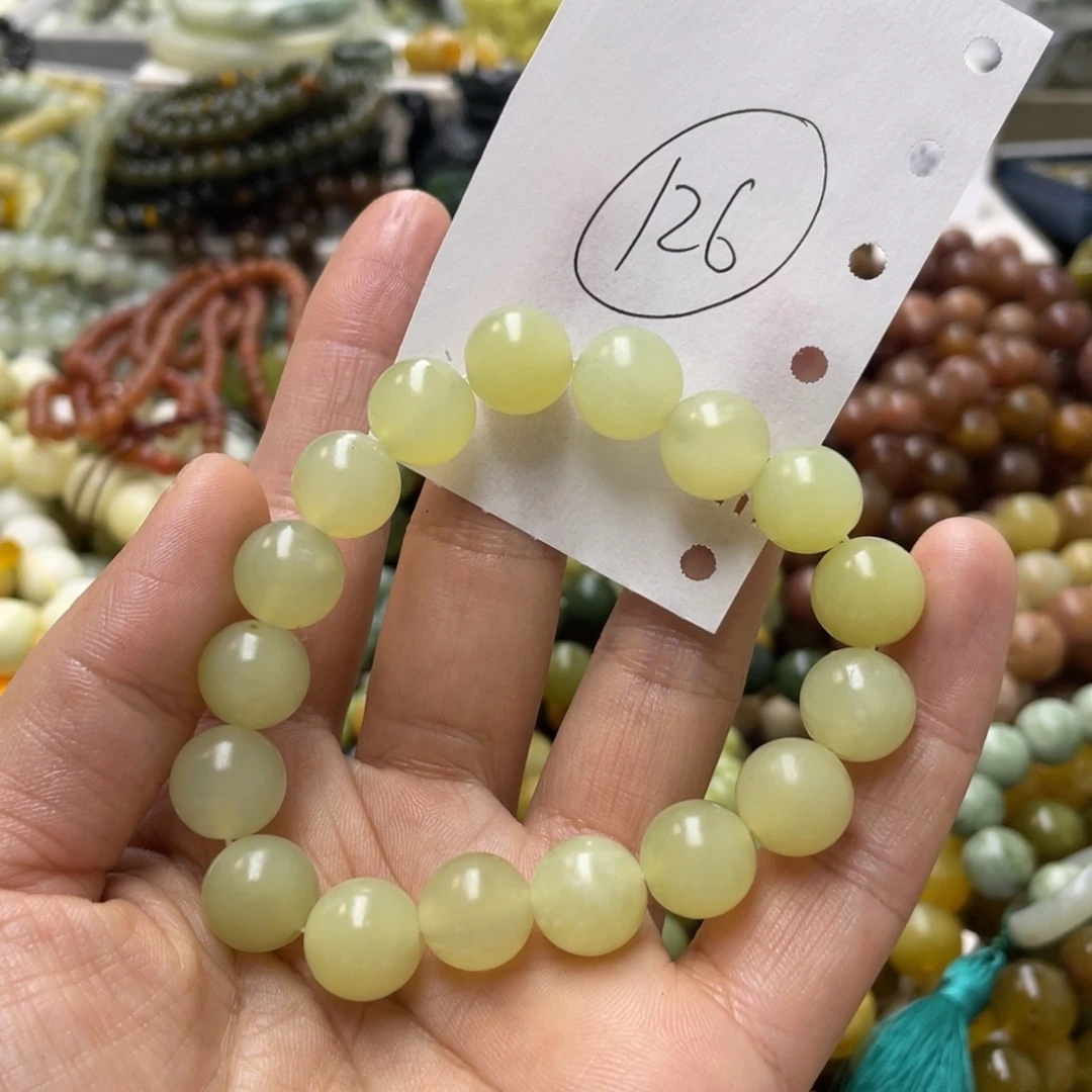 蛇纹石玉手链未镶嵌