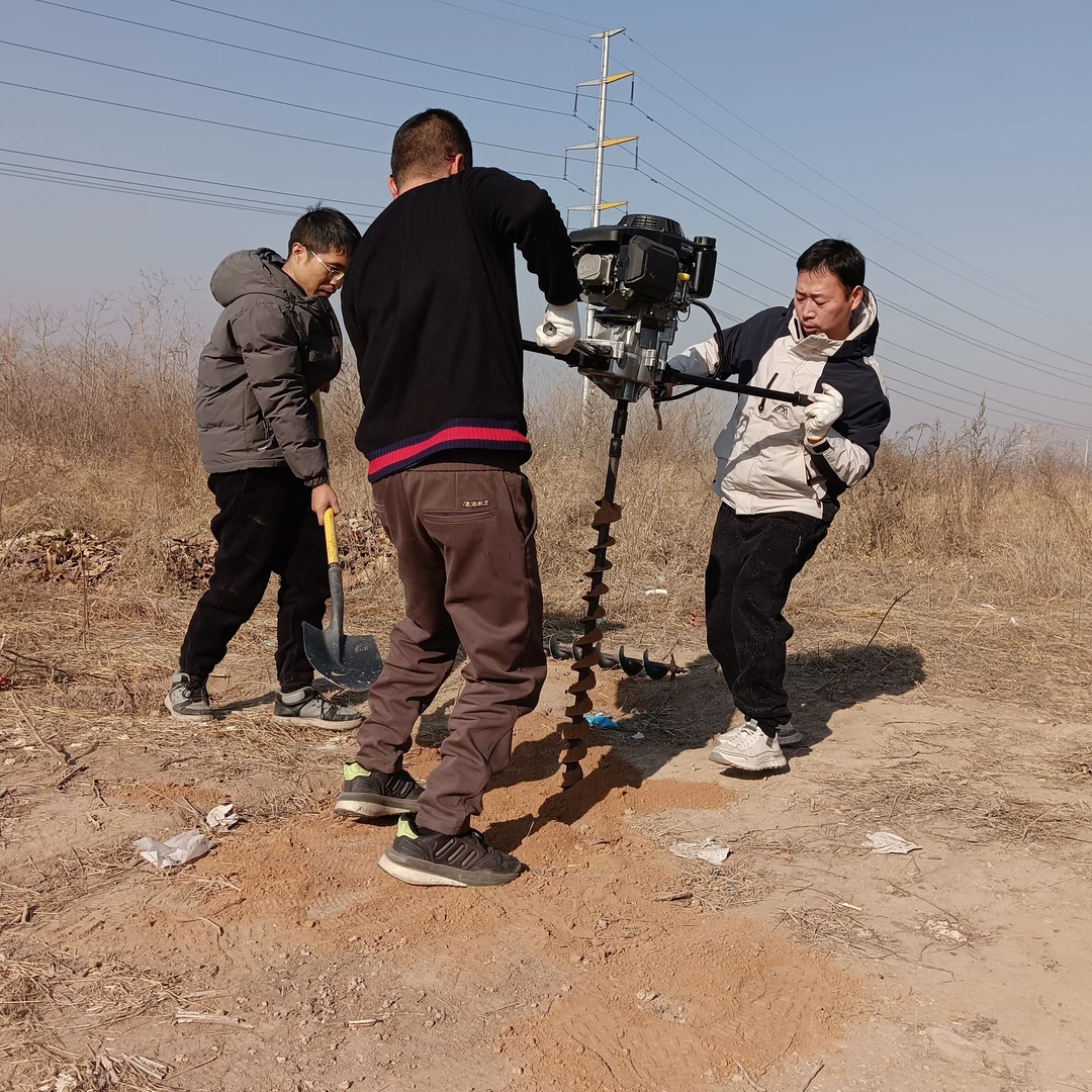 光伏围栏钻孔机山地灌注清孔机手扶式大功率打孔机