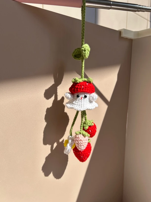 （开箱链接）手工钩织玩偶挂件发夹  默认微瑕No退No换