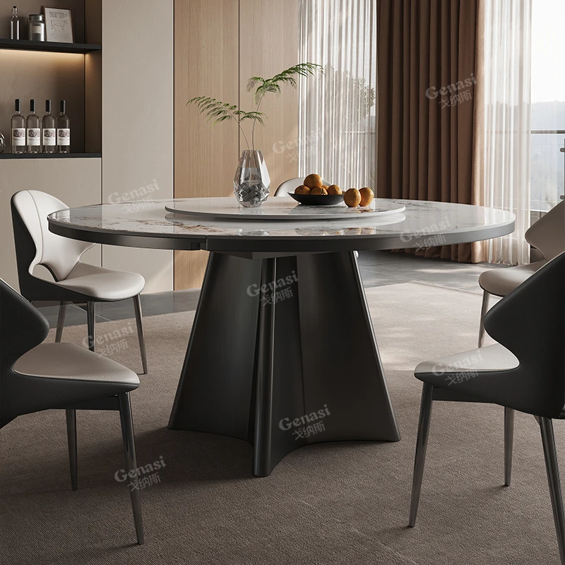 Genasi/戈纳斯《四象》2025年新款现代简约伸缩方圆两用轻奢餐桌！！