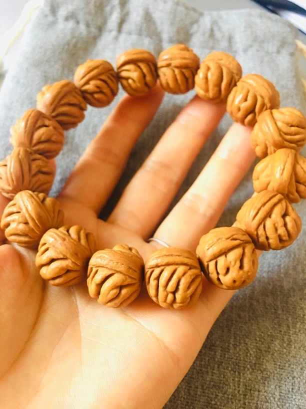 秦岭粗龙筋桃核手工微修单圈