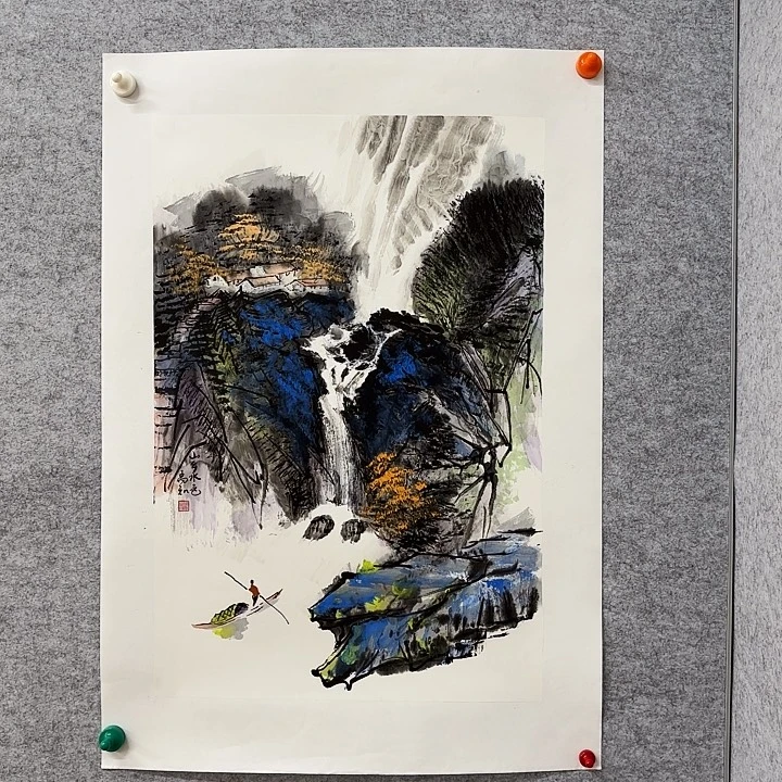 国画花鸟的翅膀和翅膀是