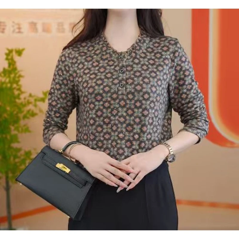 C326【出口原单】法式高级优雅百搭显瘦遮肉衬衫-闪闪