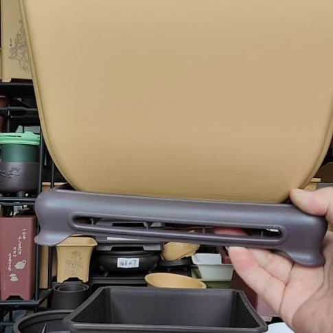 宏***钢2套24.7*17缩底四方盆黄色带18底座