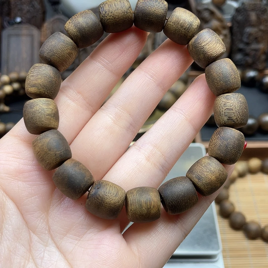 沉香手串怀**友芽庄白奇