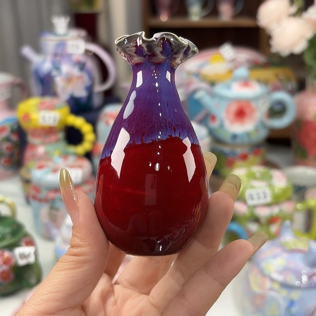 景德镇手绘高温釉下彩陶瓷茶具