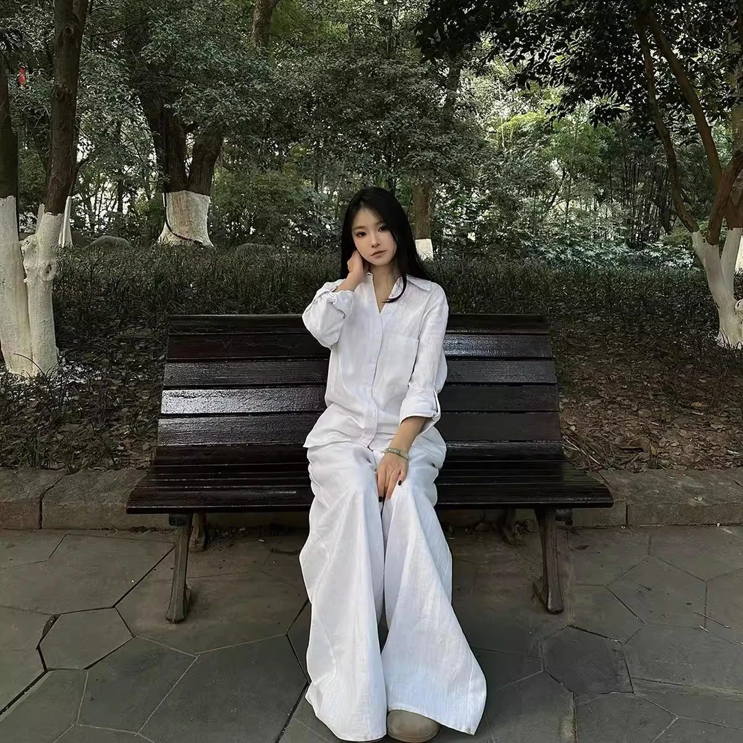老钱风棉麻宽松衬衣亚麻夏季2025新款高级衬衫外搭空调薄款防晒衫