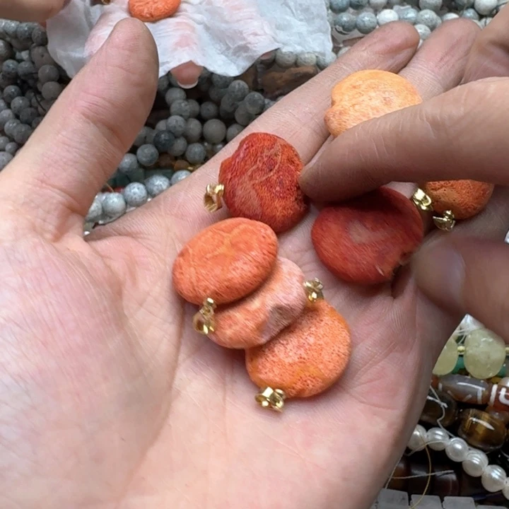 合金玛瑙/玉髓珠宝半成品一个三姑娘吊坠