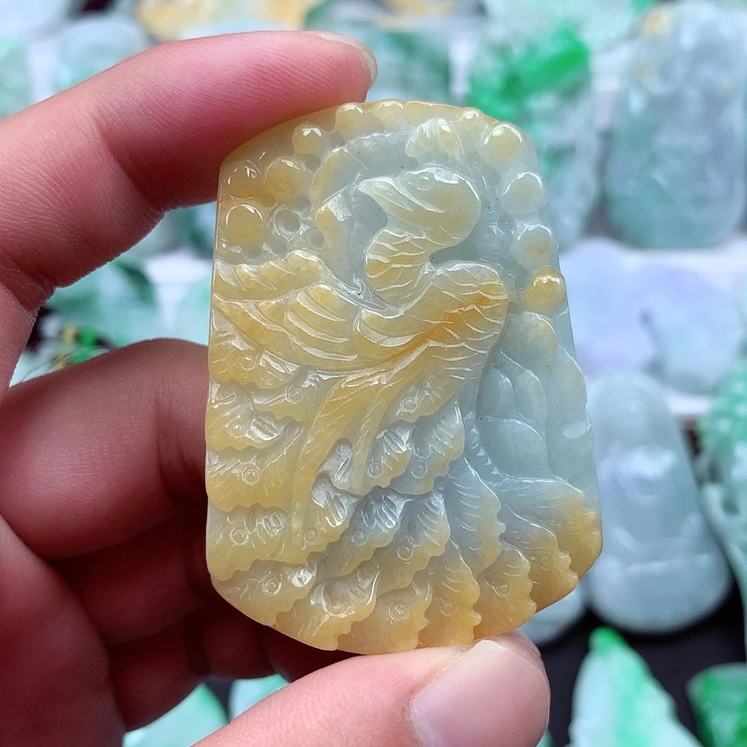 翡翠未镶嵌颈饰翡翠吊坠