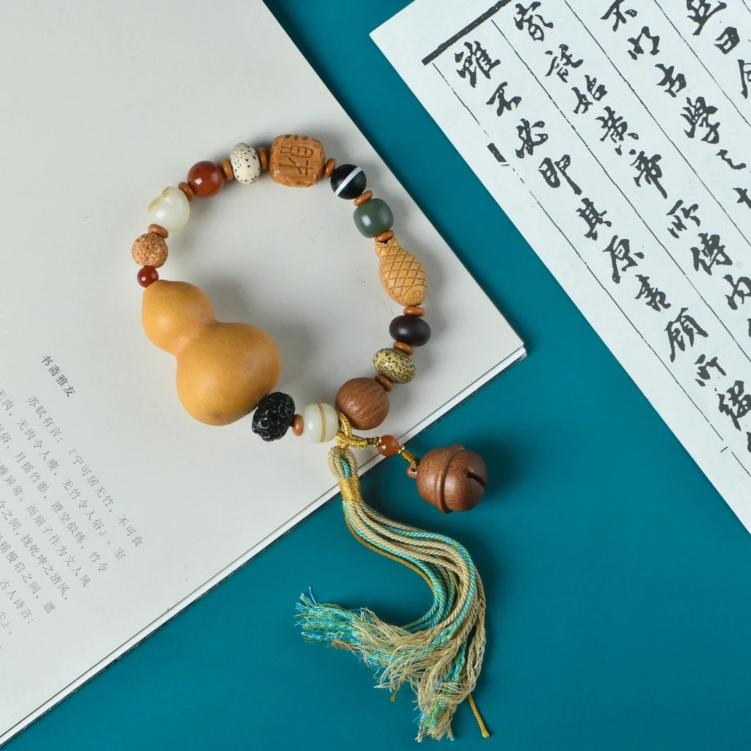 手捻小葫芦菩提木带宝样样有多宝手持手串（多样性发其一）