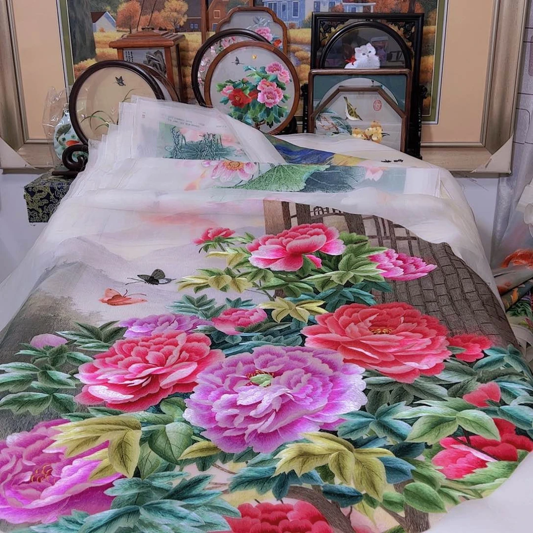 刺绣角*纯手工刺绣画