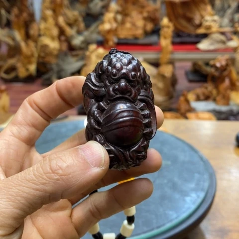 柏木（崖柏）非洲大叶紫檀把件