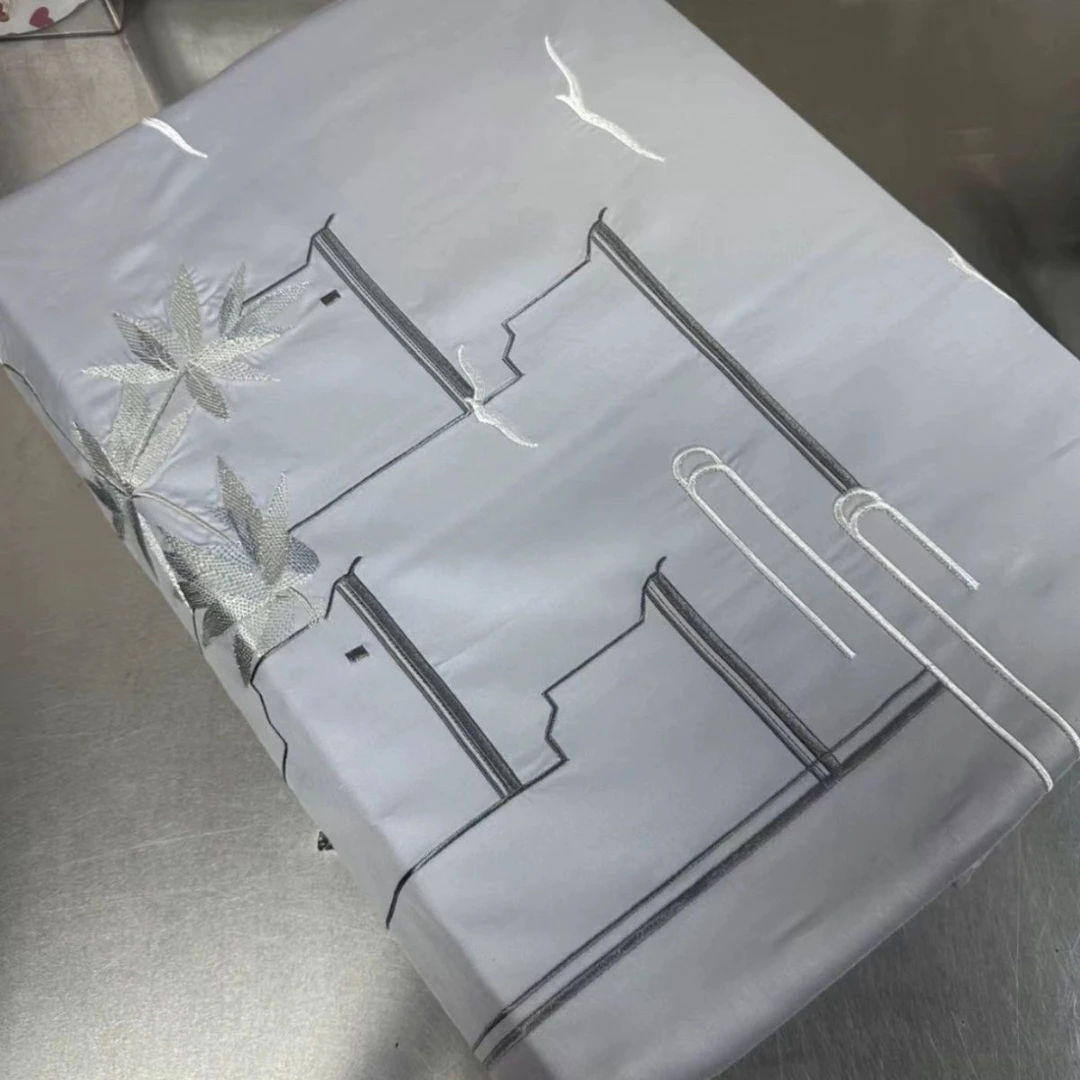 微瑕《品牌尾单》长绒棉四件套全棉轻奢床单高级被套刺绣介意勿下单