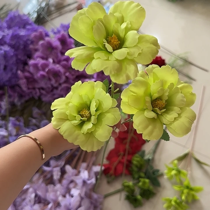 30支 仿真花 凤丹花